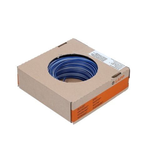 4512262S 4512262S, CABLE DE CONTROL X05V-K 1X0.75MM2 300/500V, CUBIERTA: PVC AZUL/BLANCO (ROLLOX250M) - Imagen 1