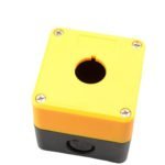 CA-BX1. CAJA BOTONERA AMARILLA 1 ORIFICIO