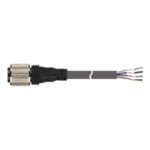 CIDH4-3, CABLE P/ SENSOR 4 HILOS, 5MT C/ CONECTOR RECTO M12 HEMBRA, RESIST. ACEITE