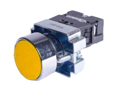 FPB-BA1 Y. PULSADOR METALICO AMARILLO