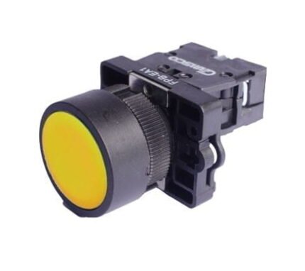 FPB-EA1 Y. PULSADOR PLASTICO AMARILLO