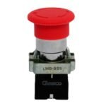 LMB-BS5. PULSADOR METALICO DE EMERGENCIA ROJO TIPO HONGO