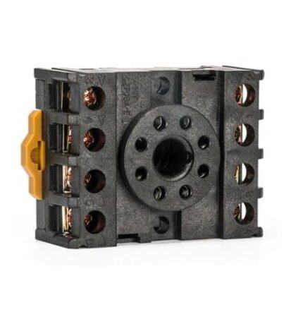 CZF08A-E, BASE DE 8 PINES P/ RIEL DIN CIRCULAR MOD. JQX, JTX, JMK