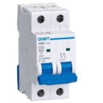 NB1-63 2P C32 6KA, INT. TERMOMAGNETICO 2X32A, 6KA, CURVA C, RIEL DIN