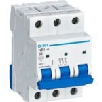 NB1-63 3P C2 6KA, INT. TERMOMAGNETICO 3X2A 6KA/400V, RIEL DIN