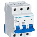 NB1-63H 3P C20 10KA, INT. TERMOMAGNETICO 3X20A, 10KA CURVA C, RIEL DIN