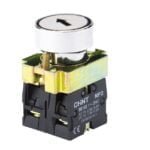 NP2-BA1345. PULSADOR METALICO RASANTE BLANCO