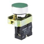 NP2-BA31. PULSADOR METALICO RASANTE VERDE