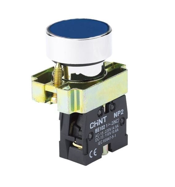 NP2-BA61. PULSADOR METALICO RASANTE AZUL NP2-BA61. PULSADOR METALICO RASANTE AZUL