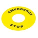 NP2-BY9330, ETIQUETA PARADA DE EMERGENCIA 60MM / IMPRESO