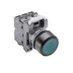 1SFA611100P3142, MP1-31G-4K - PULSADOR LUMINOSO MODULAR RASANTE METALICO VERDE, 1NA, DIAM. 22MM, LED 110-130VAC