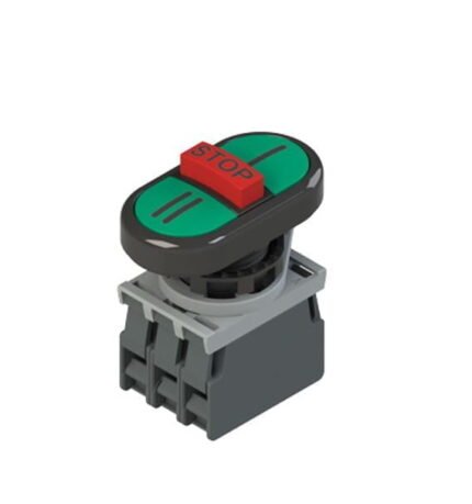 E2 AC-DXBC0801. PULSADOR TRIPLE