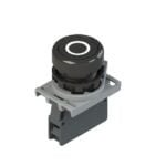 E2 AC-DXBC1227. PULSADOR PLASTICO RASANTE NEGRO