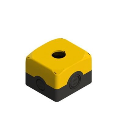 ES 31001. CAJA NEGRA TAPA AMARILLO