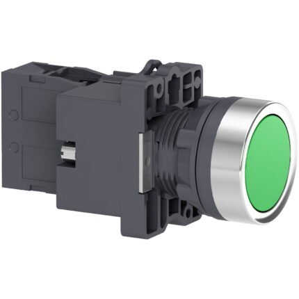 XA2EW33B1. PULSADOR PLASTICO LUMINOSO RASANTE VERDE 24V