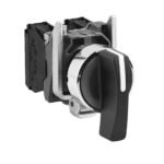 XB4BJ53. SELECTOR METALICO NEGRO MANETA LARGA