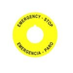 10077414. APE-03-ENG-SPA – PLACA DE EMERGENCIA