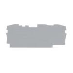 2006-1391, TAPA FINAL ESPESOR 1MM, P/ BORNERA 6MM2 GRIS