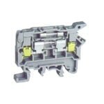 FDBL4U, BORNERA DOBLE (PORTAFUSIBLE + UNIVERSAL) 4MM2, GRIS